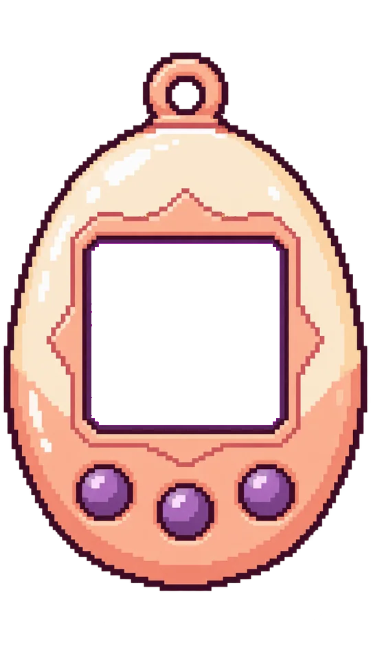 Tamagotchi-style VPetCity device frame